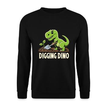 Bonsai Master T-Rex Dinosaur Gardening for - Unisex Sweatshirt - black - Front - Alina (178cm) & Michal (187cm)
