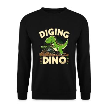 Bonsai Master T-Rex Dinosaur Gardening for - Unisex Sweatshirt - black - Front - Alina (178cm) & Michal (187cm)