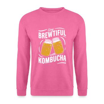 Benefits of Kombucha for Brewer Maker Tea Lover - Unisex Sweatshirt - pink - Front