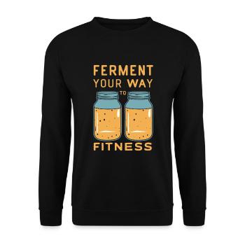 Vorteile Von Kombucha Für Brewer Maker Tea Lover - Unisex Pullover - Schwarz - Vorne - Alina (178cm) & Michal (187cm)