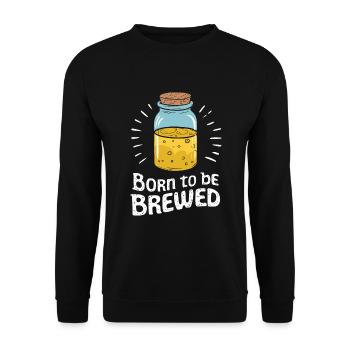 Vorteile Von Kombucha Für Brewer Maker Tea Lover - Unisex Pullover - Schwarz - Vorne - Alina (178cm) & Michal (187cm)