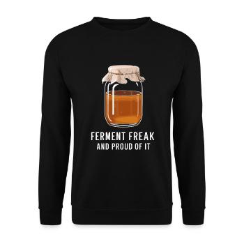 Vorteile Von Kombucha Für Brewer Maker Tea Lover - Unisex Pullover - Schwarz - Vorne - Alina (178cm) & Michal (187cm)