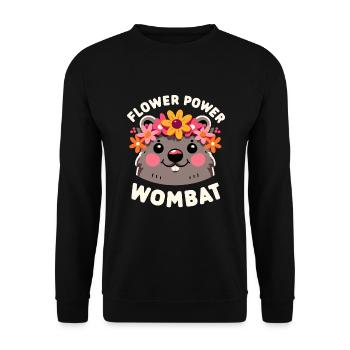 Se sentir Wombat-Tastic aujourd’hui - Wombat drôle - Sweat-shirt Unisexe - noir - Devant - Alina (178cm) & Michal (187cm)