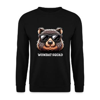 Se sentir Wombat-Tastic aujourd’hui - Wombat drôle - Sweat-shirt Unisexe - noir - Devant - Alina (178cm) & Michal (187cm)