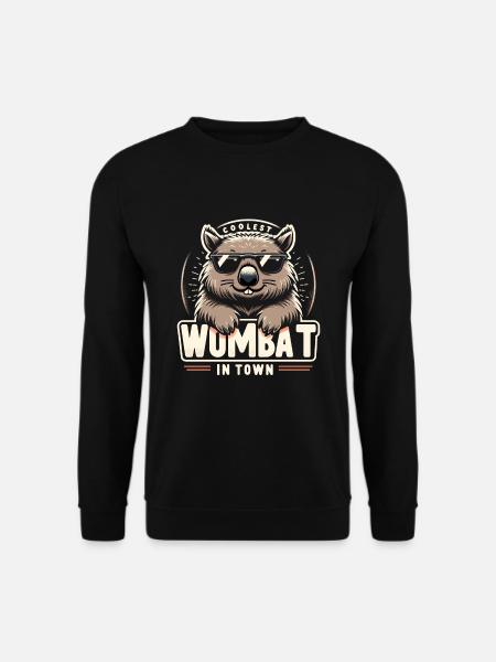 Feeling Wombat-Tastic Today - Funny Wombat - Unisex Sweatshirt - black