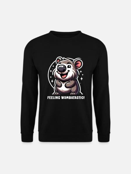Feeling Wombat-Tastic Today - Funny Wombat - Unisex Sweatshirt - black