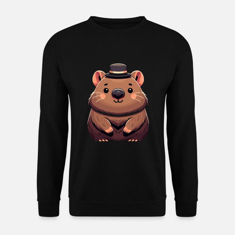 Feeling Wombat-Tastic Today - Funny Wombat - Unisex Sweatshirt - black