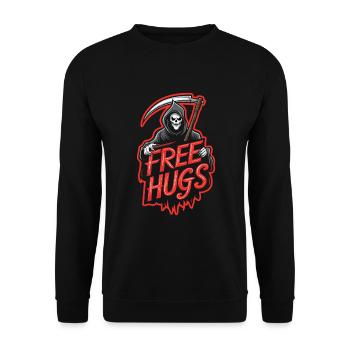 Renouveau de l’emo et mode alternative pour les enfants de la scène - Sweat-shirt Unisexe - noir - Devant - Alina (178cm) & Michal (187cm)