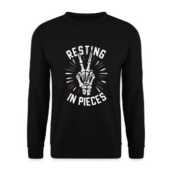 Renouveau de l’emo et mode alternative pour les enfants de la scène - Sweat-shirt Unisexe - noir - Devant - Alina (178cm) & Michal (187cm)
