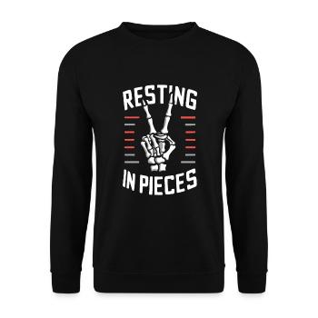 Renouveau de l’emo et mode alternative pour les enfants de la scène - Sweat-shirt Unisexe - noir - Devant - Alina (178cm) & Michal (187cm)