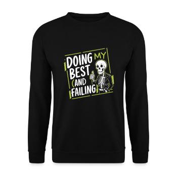 Renouveau de l’emo et mode alternative pour les enfants de la scène - Sweat-shirt Unisexe - noir - Devant - Alina (178cm) & Michal (187cm)