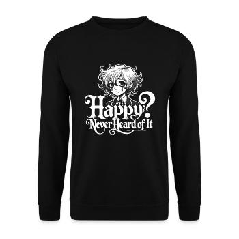 Renouveau de l’emo et mode alternative pour les enfants de la scène - Sweat-shirt Unisexe - noir - Devant - Alina (178cm) & Michal (187cm)
