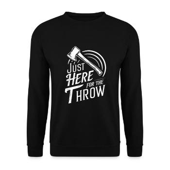 Maîtres du lancer de hache pour une pratique précise de la cible - Sweat-shirt Unisexe - noir - Devant - Alina (178cm) & Michal (187cm)