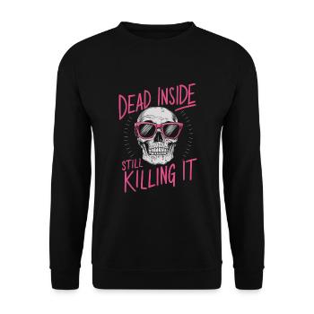 Revival emo et mode alternative pour Scene Kids - Sweat-shirt Unisexe - noir - Devant - Alina (178cm) & Michal (187cm)