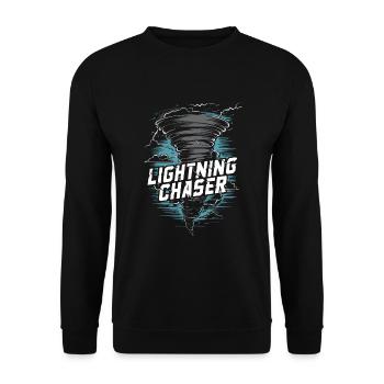 Découvrez le monde fascinant de la chasse aux tornades - Sweat-shirt Unisexe - noir - Devant - Alina (178cm) & Michal (187cm)