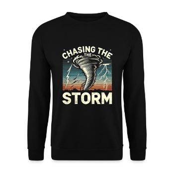 Découvrez le monde fascinant de la chasse aux tornades - Sweat-shirt Unisexe - noir - Devant - Alina (178cm) & Michal (187cm)