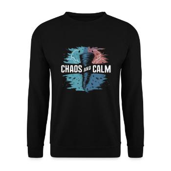 Découvrez le monde fascinant de la chasse aux tornades - Sweat-shirt Unisexe - noir - Devant - Alina (178cm) & Michal (187cm)