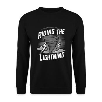 Découvrez le monde fascinant de la chasse aux tornades - Sweat-shirt Unisexe - noir - Devant - Alina (178cm) & Michal (187cm)
