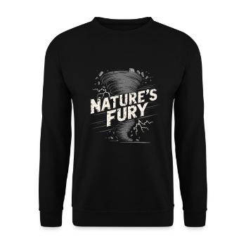Découvrez le monde fascinant de la chasse aux tornades - Sweat-shirt Unisexe - noir - Devant - Alina (178cm) & Michal (187cm)