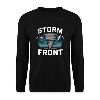 Découvrez le monde fascinant de la chasse aux tornades - Sweat-shirt Unisexe - noir - Devant - Alina (178cm) & Michal (187cm)