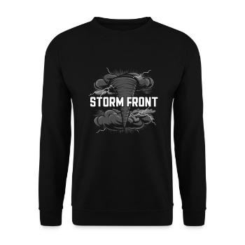 Découvrez le monde fascinant de la chasse aux tornades - Sweat-shirt Unisexe - noir - Devant - Alina (178cm) & Michal (187cm)