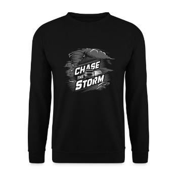 Découvrez le monde fascinant de la chasse aux tornades - Sweat-shirt Unisexe - noir - Devant - Alina (178cm) & Michal (187cm)