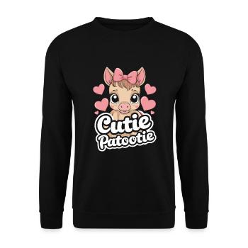 Horse lover, foal care, riding, passion - Unisex Sweatshirt - black - Front - Alina (178cm) & Michal (187cm)
