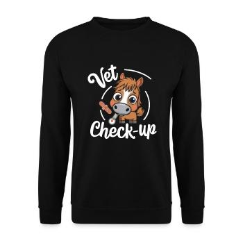 Motifs de chevaux amusants pour les amoureux des chevaux et - Sweat-shirt Unisexe - noir - Devant - Alina (178cm) & Michal (187cm)