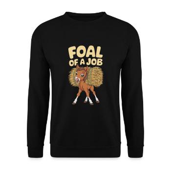 Motifs de chevaux amusants pour les amoureux des chevaux et - Sweat-shirt Unisexe - noir - Devant - Alina (178cm) & Michal (187cm)