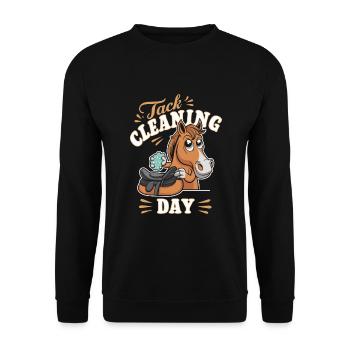 Motifs de chevaux amusants pour les amoureux des chevaux et - Sweat-shirt Unisexe - noir - Devant - Alina (178cm) & Michal (187cm)