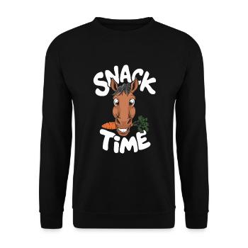 Motifs de chevaux amusants pour les amoureux des chevaux et - Sweat-shirt Unisexe - noir - Devant - Alina (178cm) & Michal (187cm)