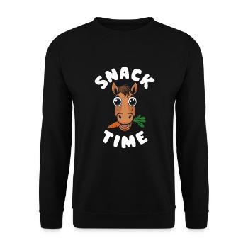 Motifs de chevaux amusants pour les amoureux des chevaux et - Sweat-shirt Unisexe - noir - Devant - Alina (178cm) & Michal (187cm)
