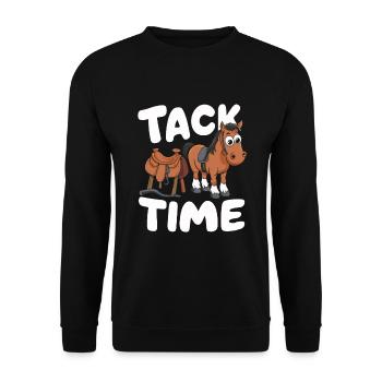 Motifs de chevaux amusants pour les amoureux des chevaux et - Sweat-shirt Unisexe - noir - Devant - Alina (178cm) & Michal (187cm)