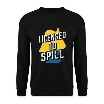 School administrators School staff Caretakers - Unisex Sweatshirt - black - Front - Alina (178cm) & Michal (187cm)
