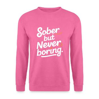 Genesung Nach Alkoholabhängigkeit Nüchternheit Aa - Unisex Pullover - Pink - Vorne