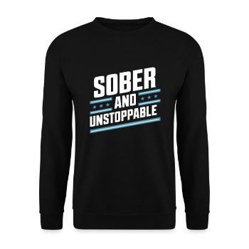 recovery from alcohol dependence sobriety aa - Unisex Sweatshirt - black - Front - Alina (178cm) & Michal (187cm)