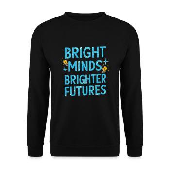 Special Education Teacher "sped Teacher Inclusion" - Unisex Sweatshirt - black - Front - Alina (178cm) & Michal (187cm)