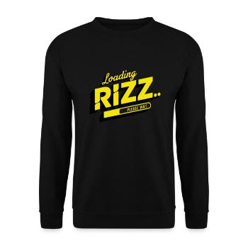 Rizzler Culture Gaming Life Rizzler Quotes - Unisex Sweatshirt - black - Front - Alina (178cm) & Michal (187cm)