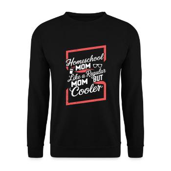 Homeschool Mom Dad Family Life Community Journey - Unisex Pullover - Schwarz - Vorne - Alina (178cm) & Michal (187cm)