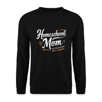 Homeschool Mom Dad Family Life Community Journey - Unisex Sweatshirt - black - Front - Alina (178cm) & Michal (187cm)