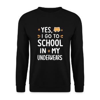 Homeschool Mom Dad Family Life Community Journey - Unisex Pullover - Schwarz - Vorne - Alina (178cm) & Michal (187cm)