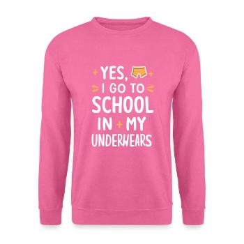 École-maison Maman Papa Vie de famille Parcours communautaire - Sweat-shirt Unisexe - rose - Devant