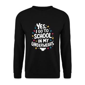 Homeschool Mom Dad Family Life Community Journey - Unisex Pullover - Schwarz - Vorne - Alina (178cm) & Michal (187cm)