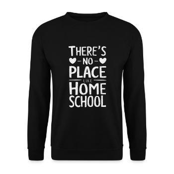 Homeschool Mom Dad Family Life Community Journey - Unisex Sweatshirt - black - Front - Alina (178cm) & Michal (187cm)