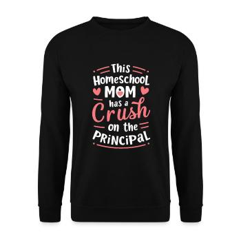 Homeschool Mom Dad Family Life Community Journey - Unisex Sweatshirt - black - Front - Alina (178cm) & Michal (187cm)