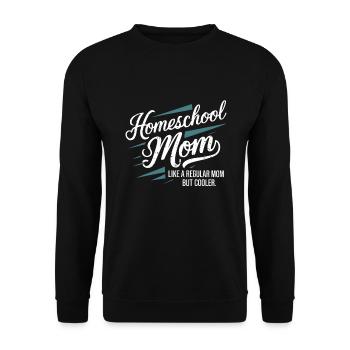Homeschool Mom Dad Family Life Community Journey - Unisex Sweatshirt - black - Front - Alina (178cm) & Michal (187cm)