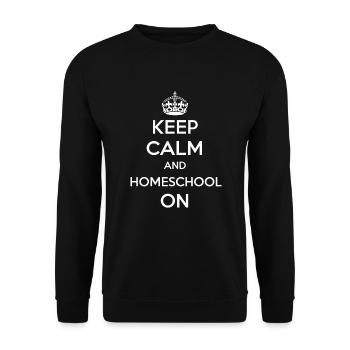 Homeschool Mom Dad Family Life Community Journey - Unisex Sweatshirt - black - Front - Alina (178cm) & Michal (187cm)