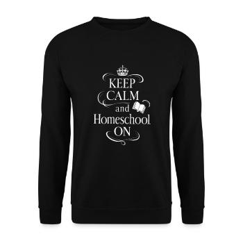 Homeschool Mom Dad Family Life Community Journey - Unisex Pullover - Schwarz - Vorne - Alina (178cm) & Michal (187cm)
