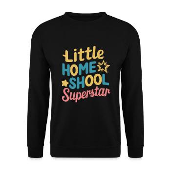 Homeschool Mom Dad Family Life Community Journey - Unisex Pullover - Schwarz - Vorne - Alina (178cm) & Michal (187cm)