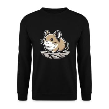 Design américain Pika Lover pour Pika - Sweat-shirt Unisexe - noir - Devant - Alina (178cm) & Michal (187cm)